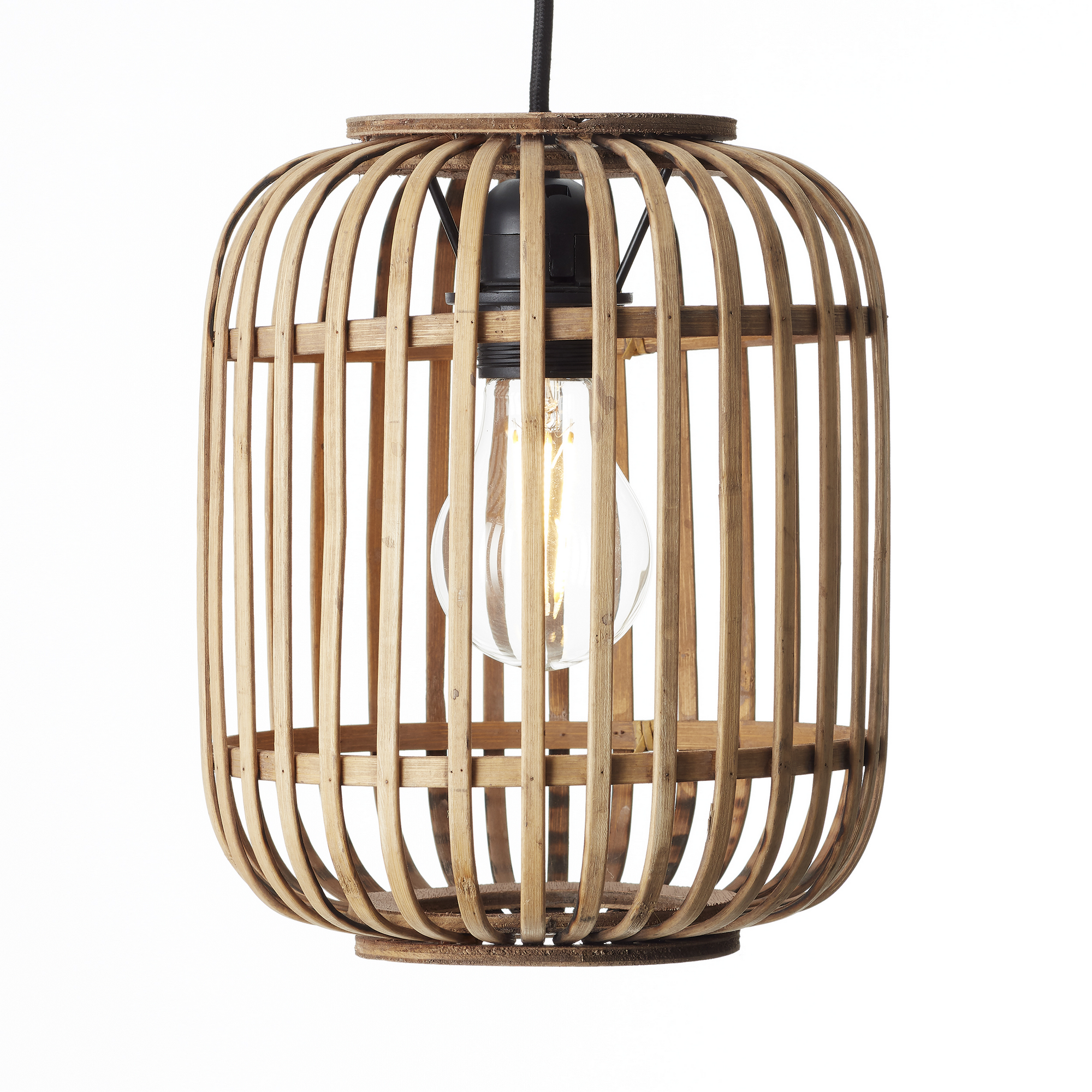 Pendelleuchte 'Woodrow' Bambus Ø 21 cm