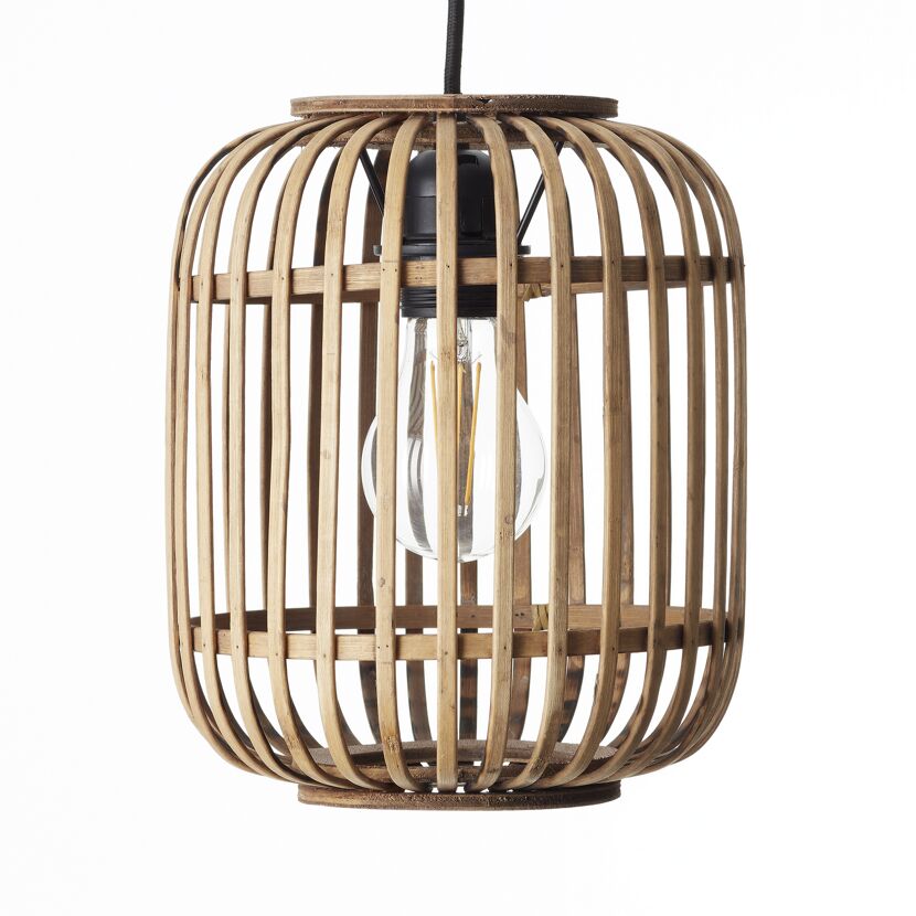 Pendelleuchte 'Woodrow' Bambus Ø 21 cm