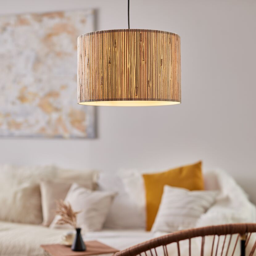 Pendelleuchte 'Wimea' Seegras Ø 35 cm