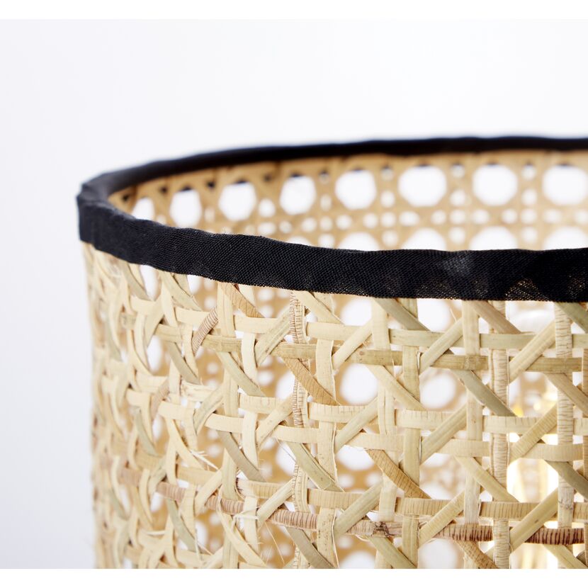 Tischleuchte 'Wiley' rattan Ø 17,5 cm