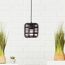 Pendelleuchte 'Crosstown' dunkelbraun Ø 16 cm