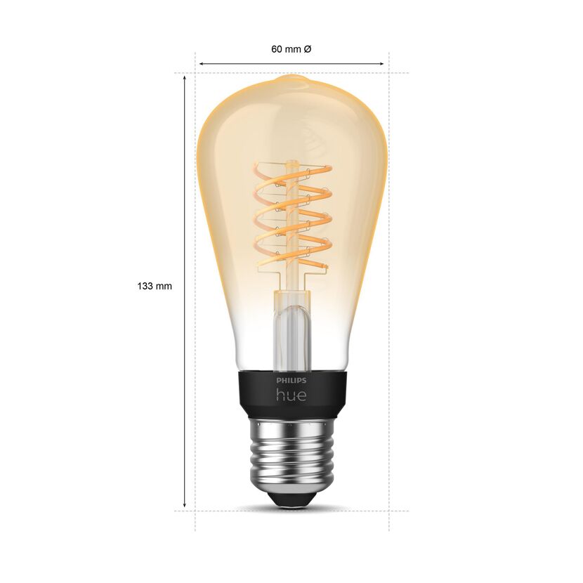 LED-Filament-Lampe 'Philips Hue White Fil ST64' E27 7 W 550 lm