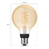 Philips Hue Filament LED-Leuchtmittel Globe gold.