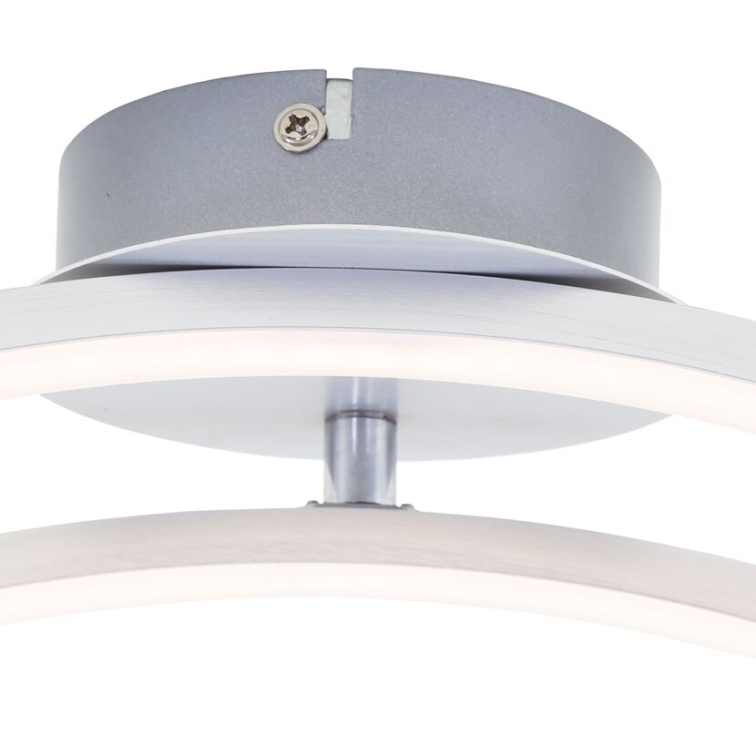 LED-Deckenleuchte 'Go' 2-flammig aluminiumfarben 18 W 700 lm 78,2 cm