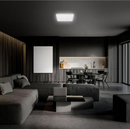 5. Bild von LED-Deckenleuchte 'Stern' 2800 lm chromfarben 37 x 37 cm