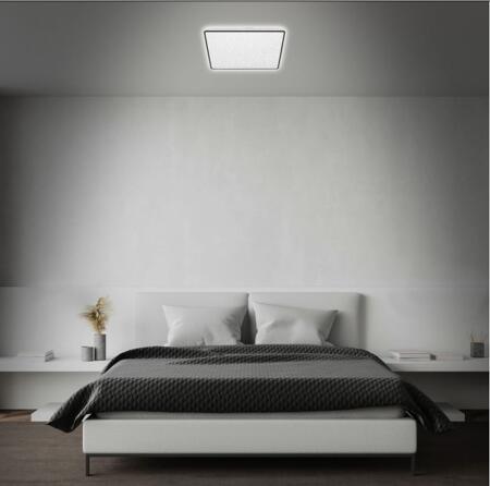 4. Bild von LED-Deckenleuchte 'Stern' 2800 lm schwarz 37 x 37 cm