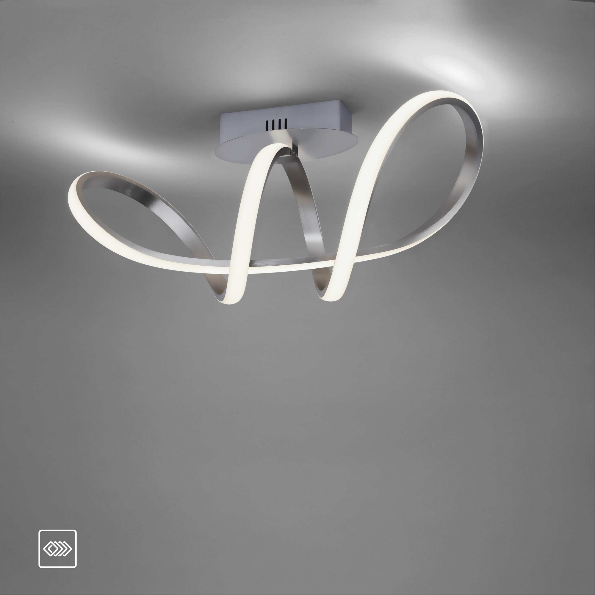 LED-Deckenleuchte 'Maria' aluminiumfarben 950 lm 24,5 x 27 x 61 cm + product picture