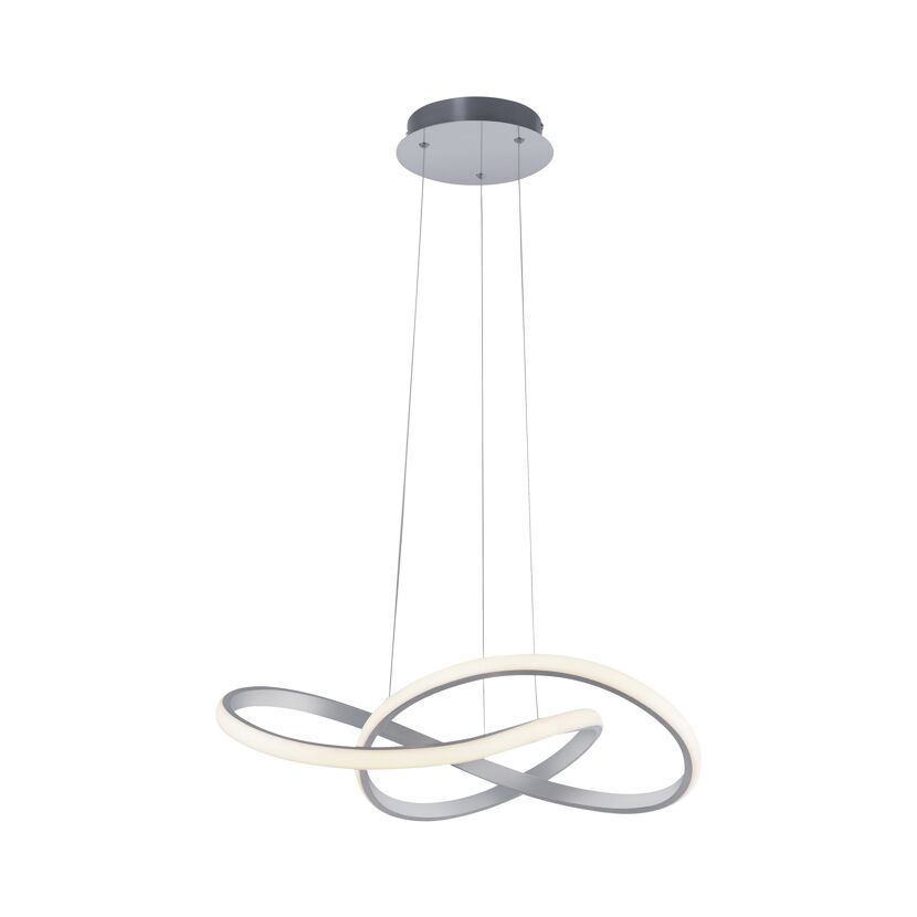 LED-Pendelleuchte 'Maria' aluminiumfarben 57 x 120 x 57  cm 29,5 W