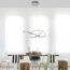 LED-Pendelleuchte 'Maria' aluminiumfarben 57 x 120 x 57  cm 29,5 W