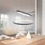 Zwei LED Pendelleuchten Circle Acryl schwarz
