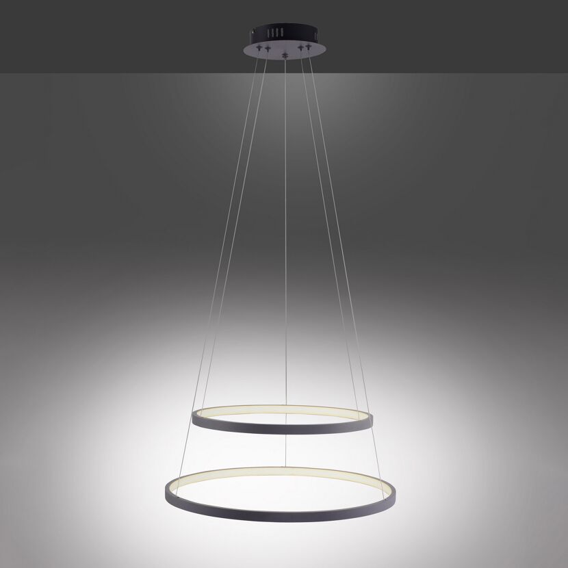 LED-Pendelleuchte 'Circle' anthrazit Ø 50 x 50 cm 46 W