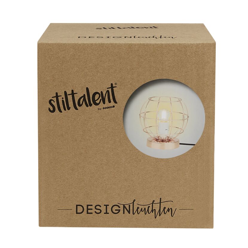 Tischleuchte Copper Round Stiltalent in Verpackung