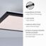 LED-Deckenleuchte 'Flat' schwarz 29,5 x 5,8 cm 485 lm
