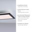 LED-Deckenleuchte 'Flat' schwarz 29,5 x 6,1 cm 1080 lm