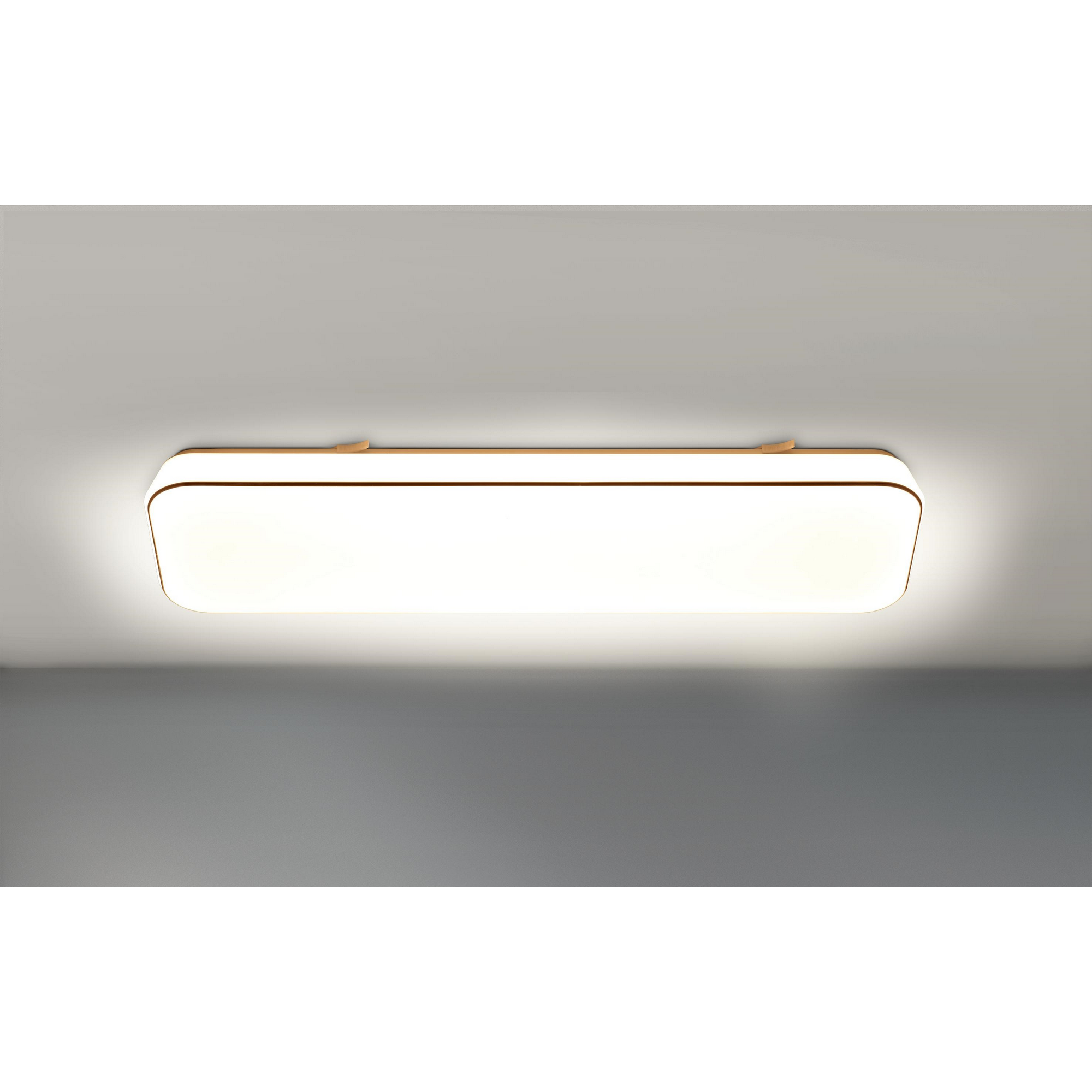 LED-Deckenleuchte 'Square' weiß 60,5 x 18,5 x 6 cm, mit Sternen-Effekt 23 W, 2800 lm + product picture