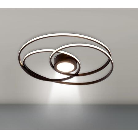 2. Bild von LED-Deckenleuchte 'Acryl Ringe' schwarz/weiß 26 W, 2000 lm
