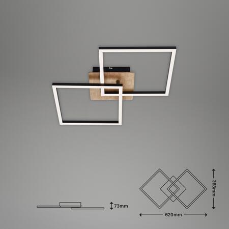 3. Bild von LED-Deckenleuchte schwarz 1200 lm