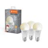 LED-Leuchtmittelset 'SMART Wifi CLA' dimmbar Standardform matt E27 9 W 806 lm warmweiß 3 Stück