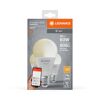 LED-Leuchtmittelset 'SMART Wifi CLA' dimmbar Standardform matt E27 9 W 806 lm warmweiß 3 Stück