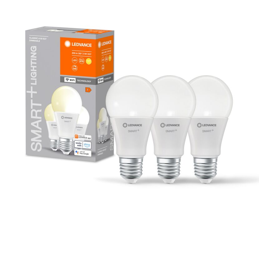 LEDVANCE SMART+ Classic A60 E27, 3er-Pack