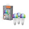 LED-Leuchtmittelset 'SMART Wifi CLA' dimmbar Standardform matt E27 9 W 806 lm RGB - tunable white 3 Stück