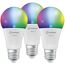 LED-Lampe 'Smart+ WiFi CLA' RGBW 9 W E27 806 lm, dimmbar 3er-Pack