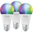 LED-Lampe 'Smart+ WiFi CLA' RGBW 14 W E27 1521 lm, dimmbar 3er-Pack