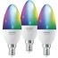 LED-Kerzenlampe 'Smart+ WiFi' RGBW 4,9 W E14 470 lm, dimmbar 3er-Pack