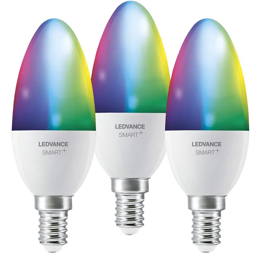 LED-Kerzenlampe 'Smart+ WiFi' RGBW 4,9 W E14 470 lm, dimmbar 3er-Pack