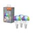 LED-Leuchtmittelset 'SMART WiFi CLP' dimmbar Tropfen matt E14 4,9 W 470 lm RGB - tunable white 3 Stück