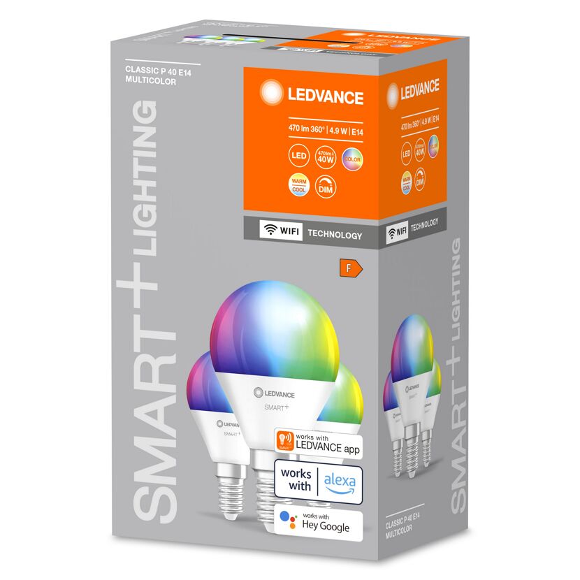 LEDVANCE SMART+ Classic P 40 E14 multicolor LED-Lampen