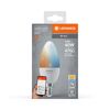LED-Leuchtmittel 'SMART WiFi CLB' dimmbar Kerze matt E14 4,9 W 470 lm warmweiß bis tageslichtweiß