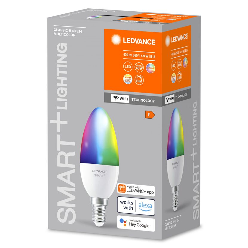 LEDVANCE SMART+ Classic B 40 E14 mehrfarbig