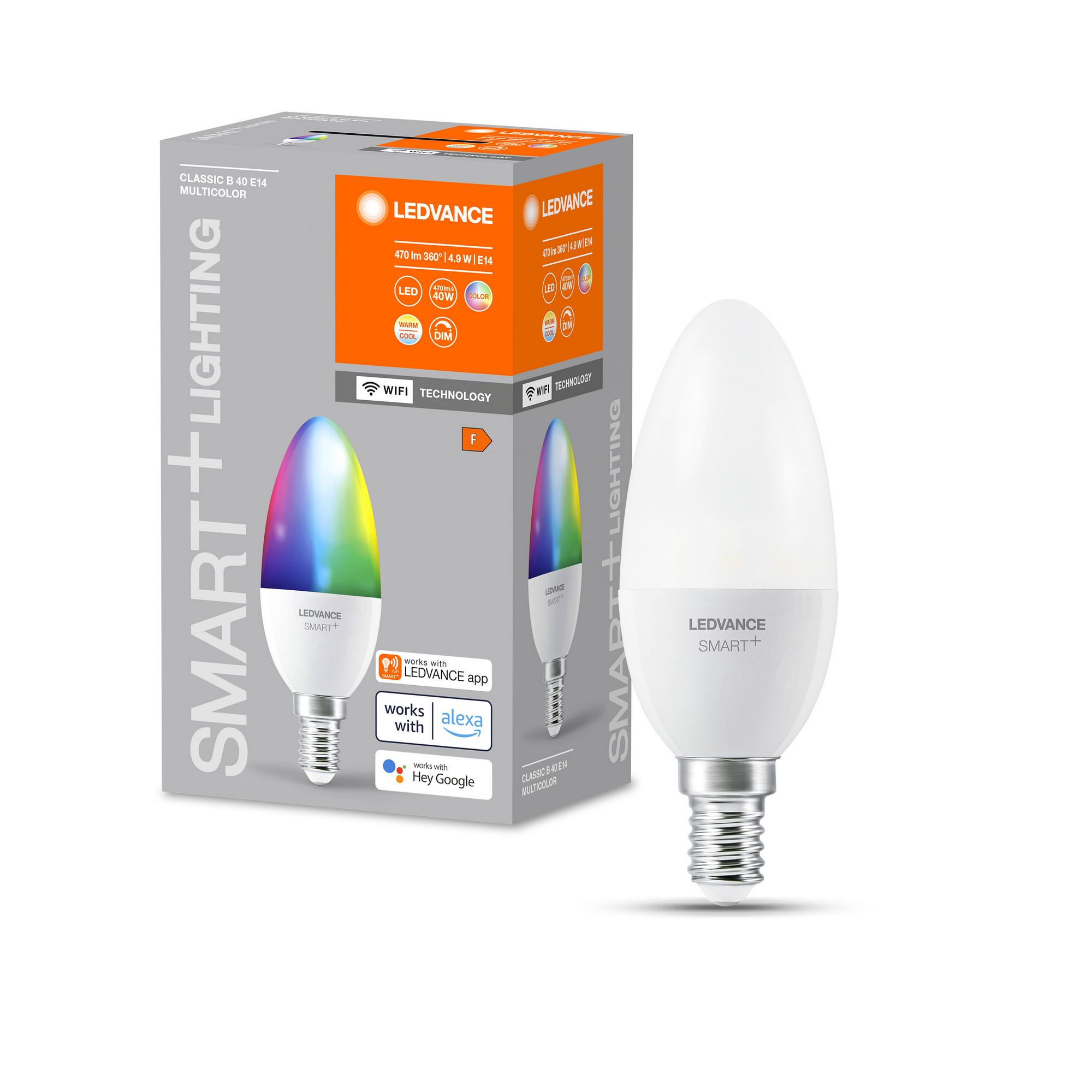LED-Kerzenlampe 'Smart+ WiFi' RGBW 4,9 W E14 470 lm, dimmbar + product picture