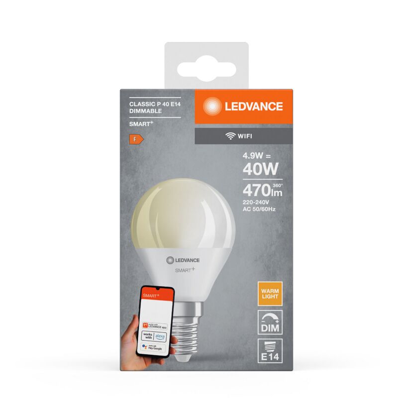 LED-Lampe 'Smart+ WiFi CLP' warmweiß 4,9 W E14 470 lm, dimmbar