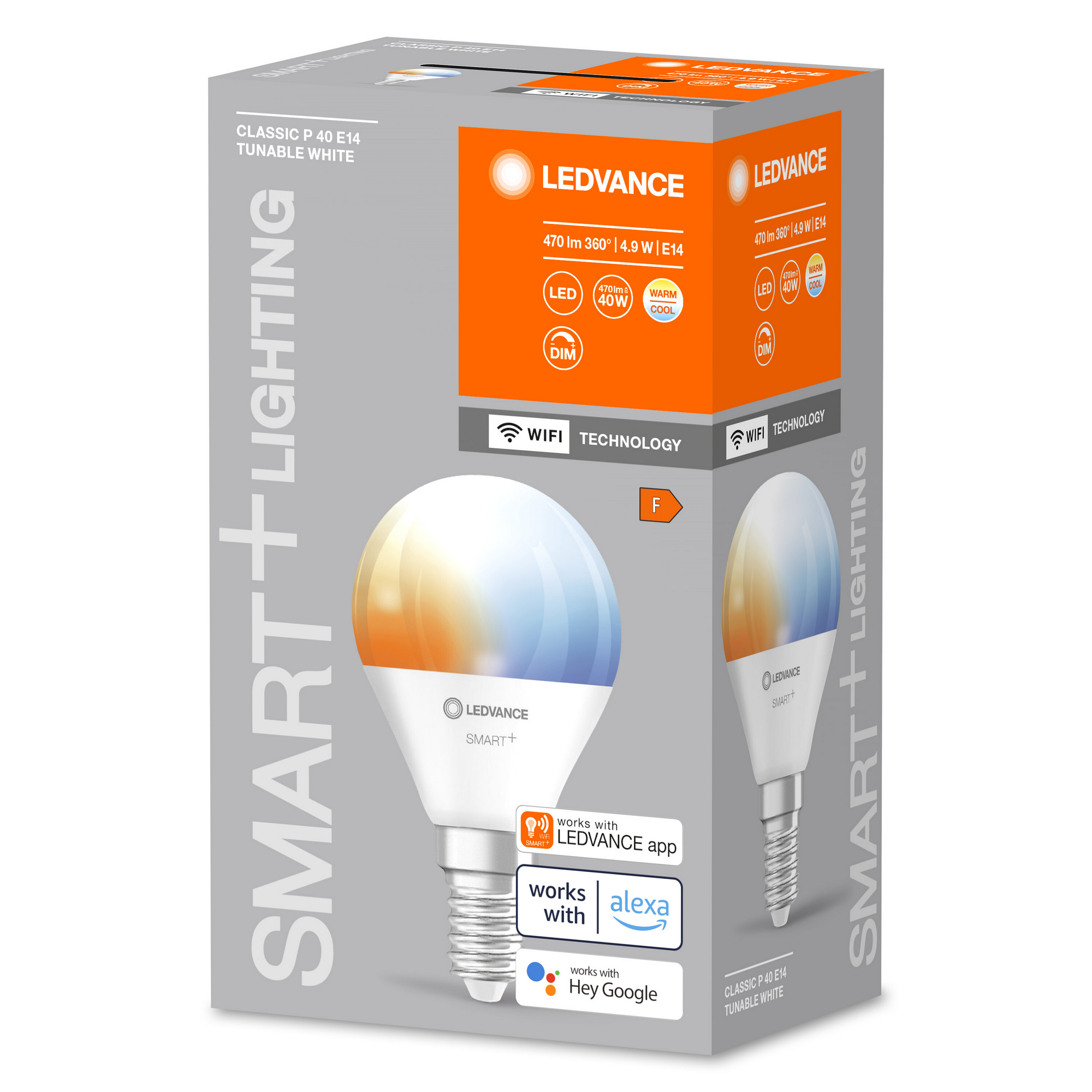 LED-Lampe 'Smart+ WiFi CLP' warm/kaltweiß 4,9 W E14 470 lm, dimmbar + product picture