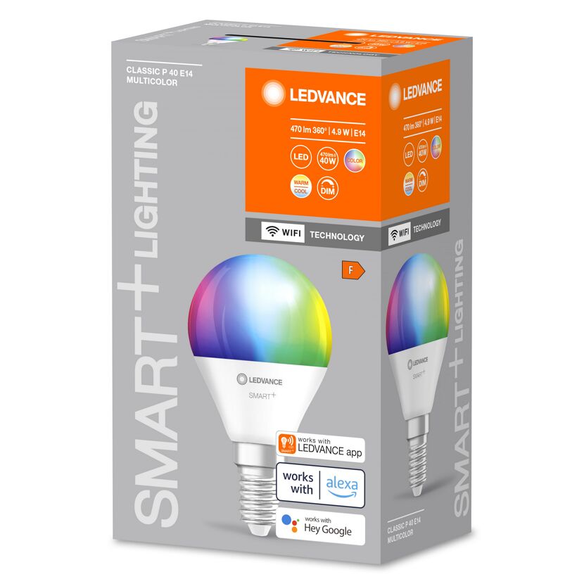 LEDVANCE SMART+ Classic P 40 E14 multicolor LED-Lampe