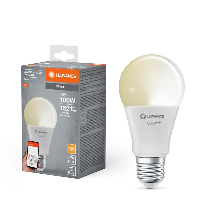 LED-Lampe 'Smart+ WiFi CLA' warmweiß 14 W E27 1521 lm, dimmbar