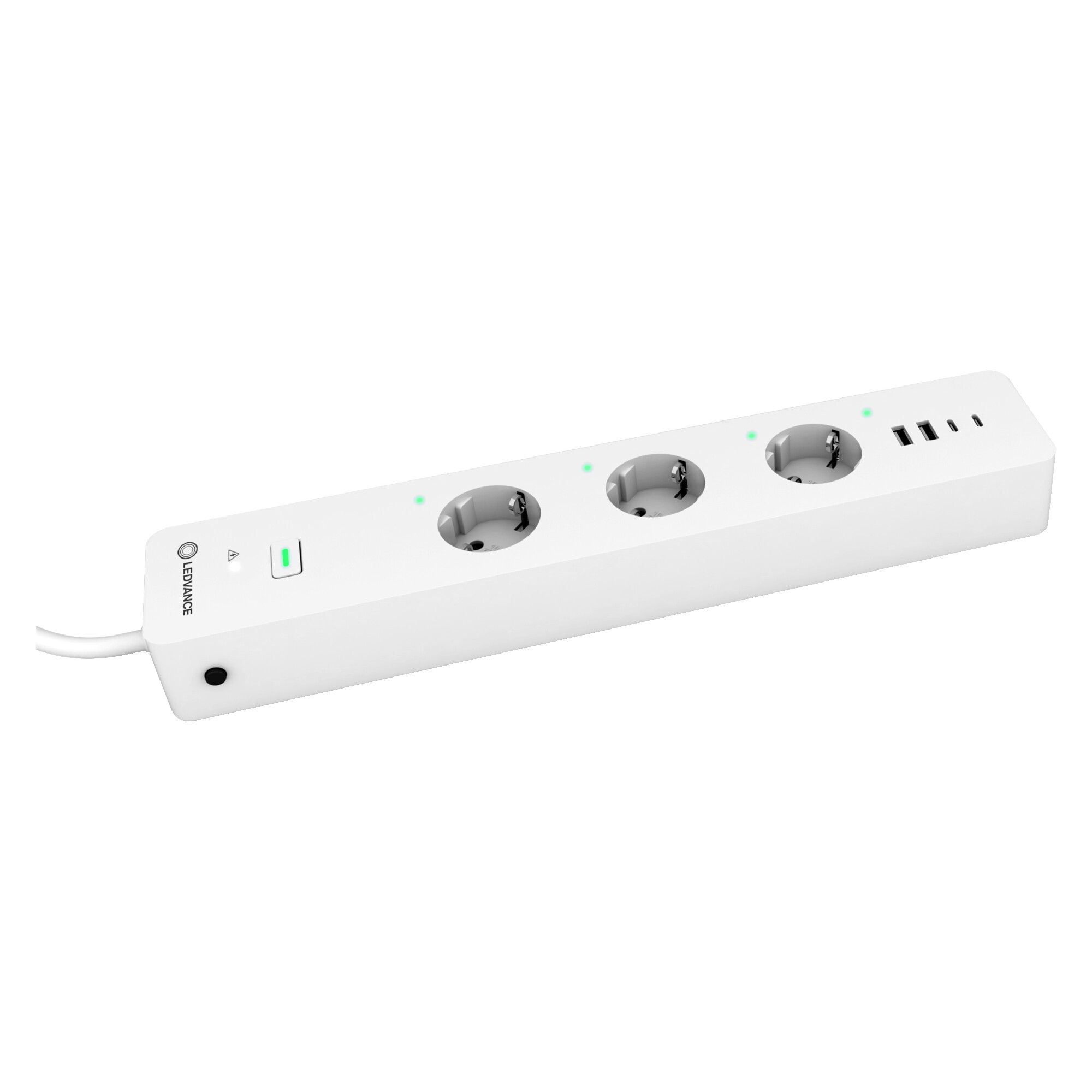 Steckdosenleiste 'Smart+ WiFi' weiß 3-fach mit 4 USB-Anschlüssen + product picture