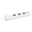 Verkleinertes Bild von Steckdosenleiste 'Smart+ WiFi' weiß 3-fach mit 4 USB-Anschlüssen