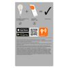 LED-Leuchtmittel 'SMART WiFi CLP' dimmbar Tropfen klar E14 4 W 470 lm warmweiß