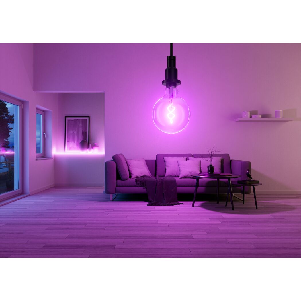 LED-Leuchtmittel 'SMART WiFi Globe' dimmbar Globe klar E27 4,8 W 470 lm RGB - tunable white