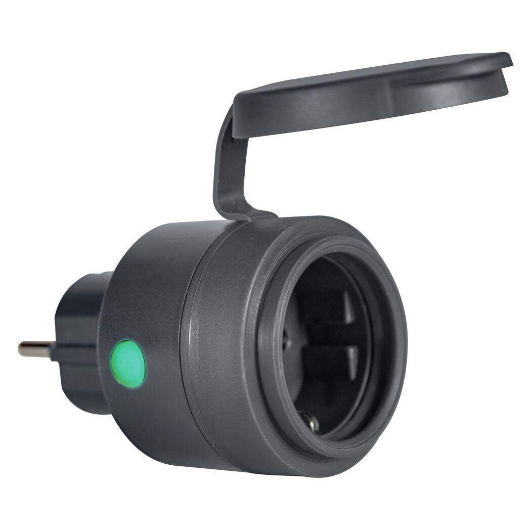 WiFi-Outdoorsteckdose 'Smart+ WiFi Plug' schwarz