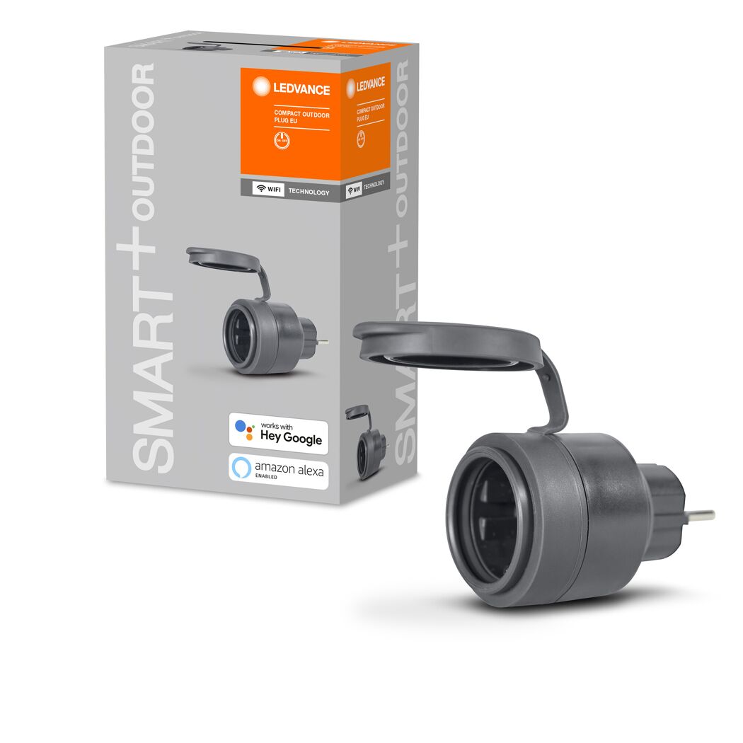 WiFi-Outdoorsteckdose 'Smart+ WiFi Plug' schwarz