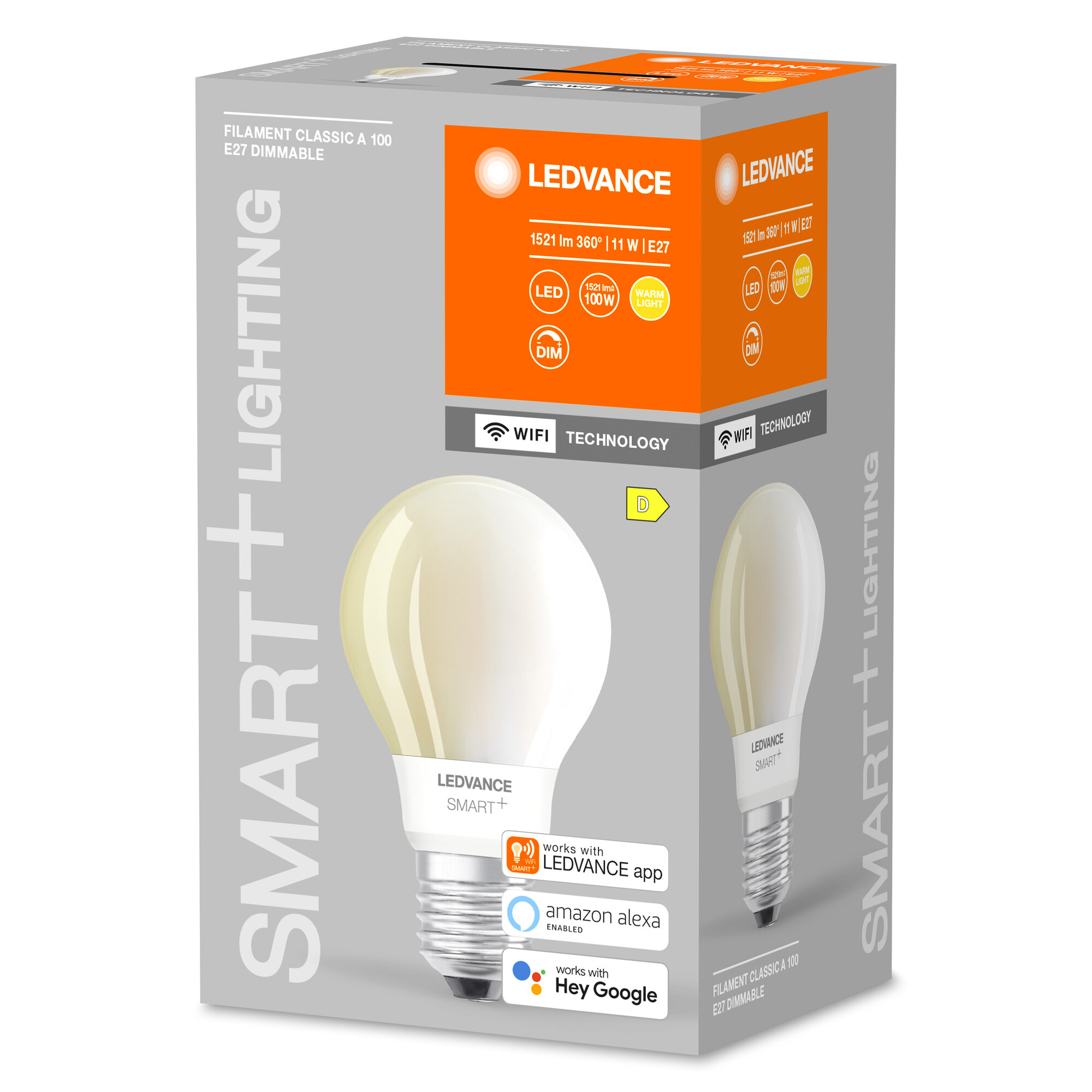 LED-Filament Lampe 'Smart+ WiFi CLA' warmweiß 11 W E27 1521 lm, dimmbar + product picture