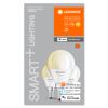 LED-Leuchtmittelset 'SMART WiFi CLP' dimmbar Tropfen matt E14 4,9 W 470 lm warmweiß 3 Stück
