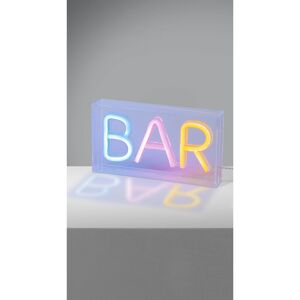 LED-Neon Schriftzug 'Bar' Kunststoff USBA-Stecker mit Schalter 23 x 12,7 x 4 cm