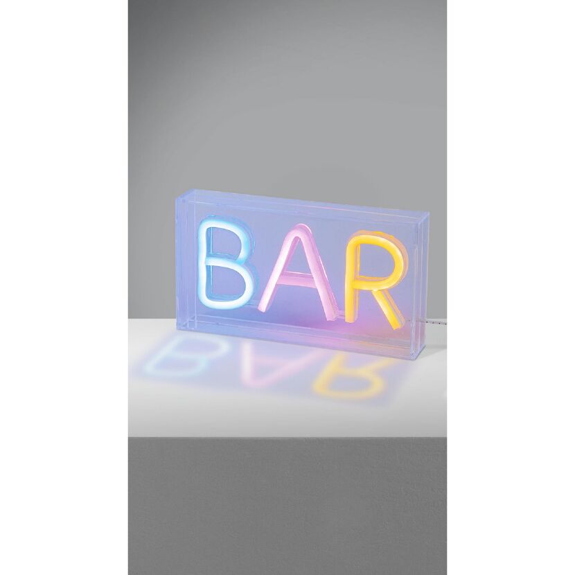 Leuchtkasten BAR mit Neon-Effekt in verschiedenen Farben