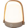 Tragbare LED Tischleuchte mit Holzgriff