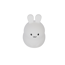 Akku-LED-Nachtlicht 'Hase' weiß 12 cm, mit Farbwechsler